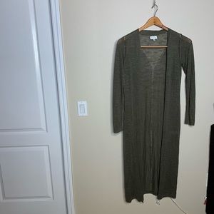 Lucky brand olive Duster size Small